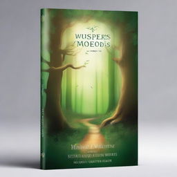 Create a captivating book cover featuring an enchanting forest with a mysterious path leading into the unknown