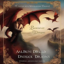 A romantasy book cover titled 'A Ballad of Dragons and Dick'