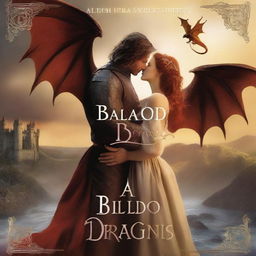 A romantasy book cover titled 'A Ballad of Dragons and Dick'