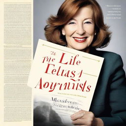 Create a captivating book cover for an ebook titled 'The Life and Legacy of a Fearless Journalist' about Maureen Callahan