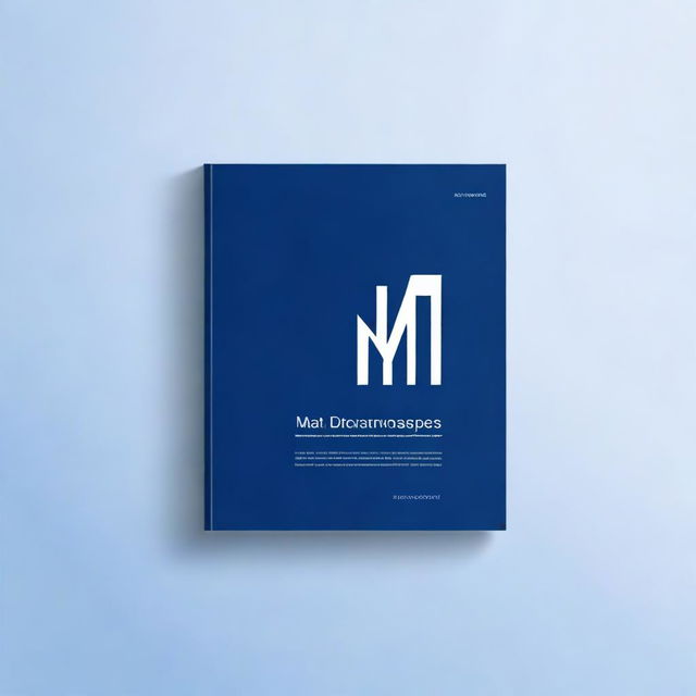 Create a book cover image with a sleek, modern design featuring a deep blue background to exude professionalism and technical expertise