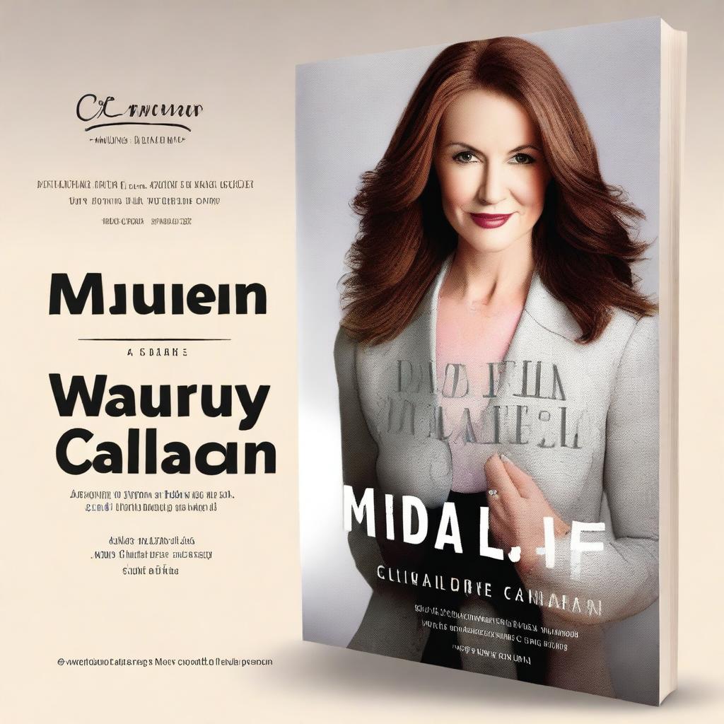 Create a book cover featuring Maureen Callahan, a strong and determined woman