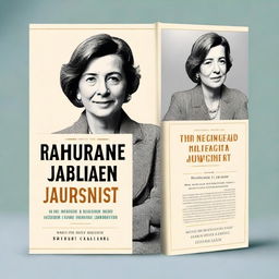 Create a book cover mockup for a biography titled 'The Life and Legacy of a Fearless Journalist' about Maureen Callahan