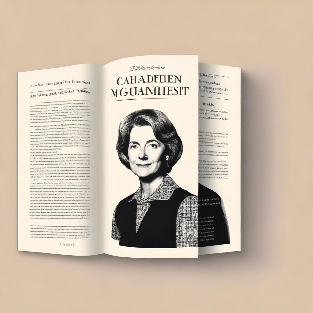 Create a book cover mockup for a biography titled 'The Life and Legacy of a Fearless Journalist' about Maureen Callahan