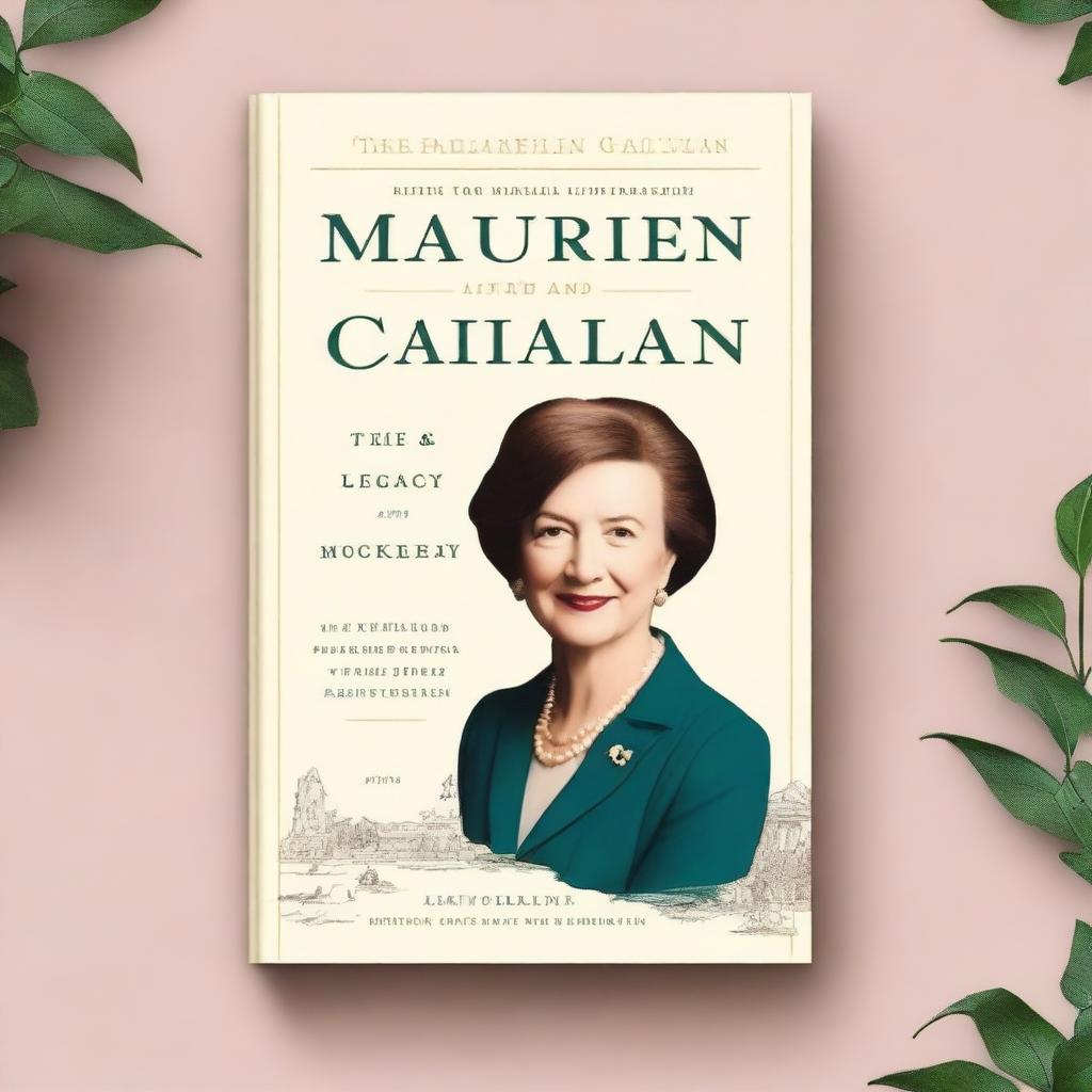 Create a book cover mockup titled 'The Life and Legacy' about Maureen Callahan