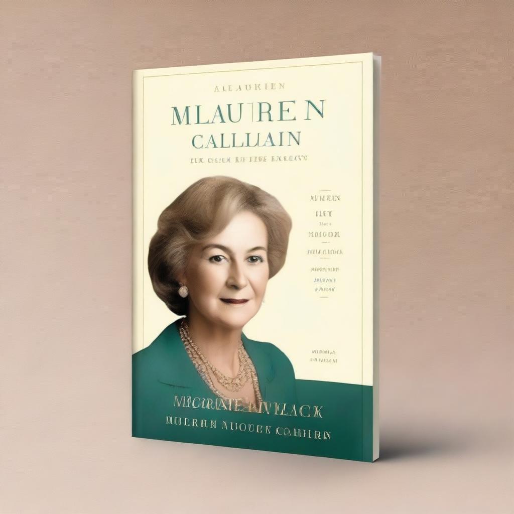 Create a book cover mockup for a biography titled 'Maureen Callahan: Her Life and Legacy'