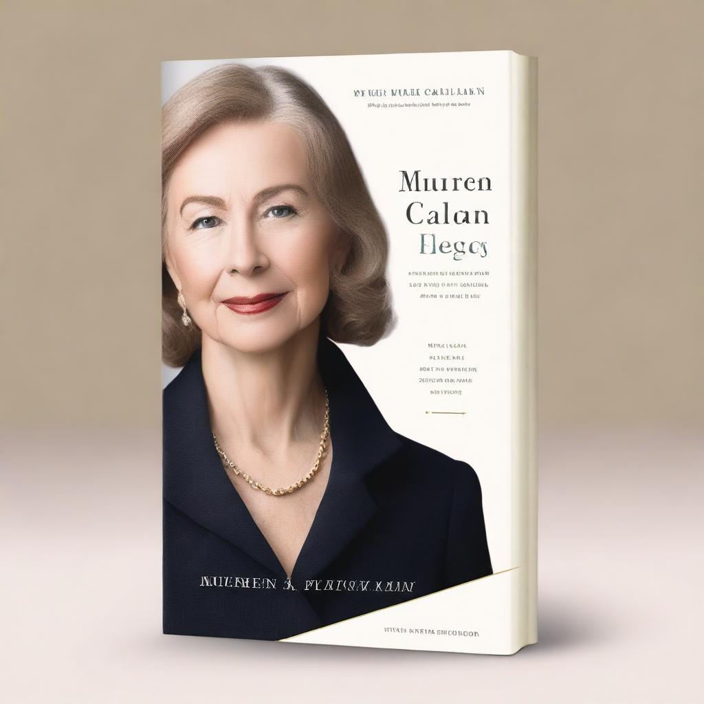 Create a book cover mockup for a biography titled 'Maureen Callahan: Her Life and Legacy'