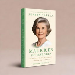 Create a book cover mockup for a biography titled 'Maureen Callahan: Her Life and Legacy'