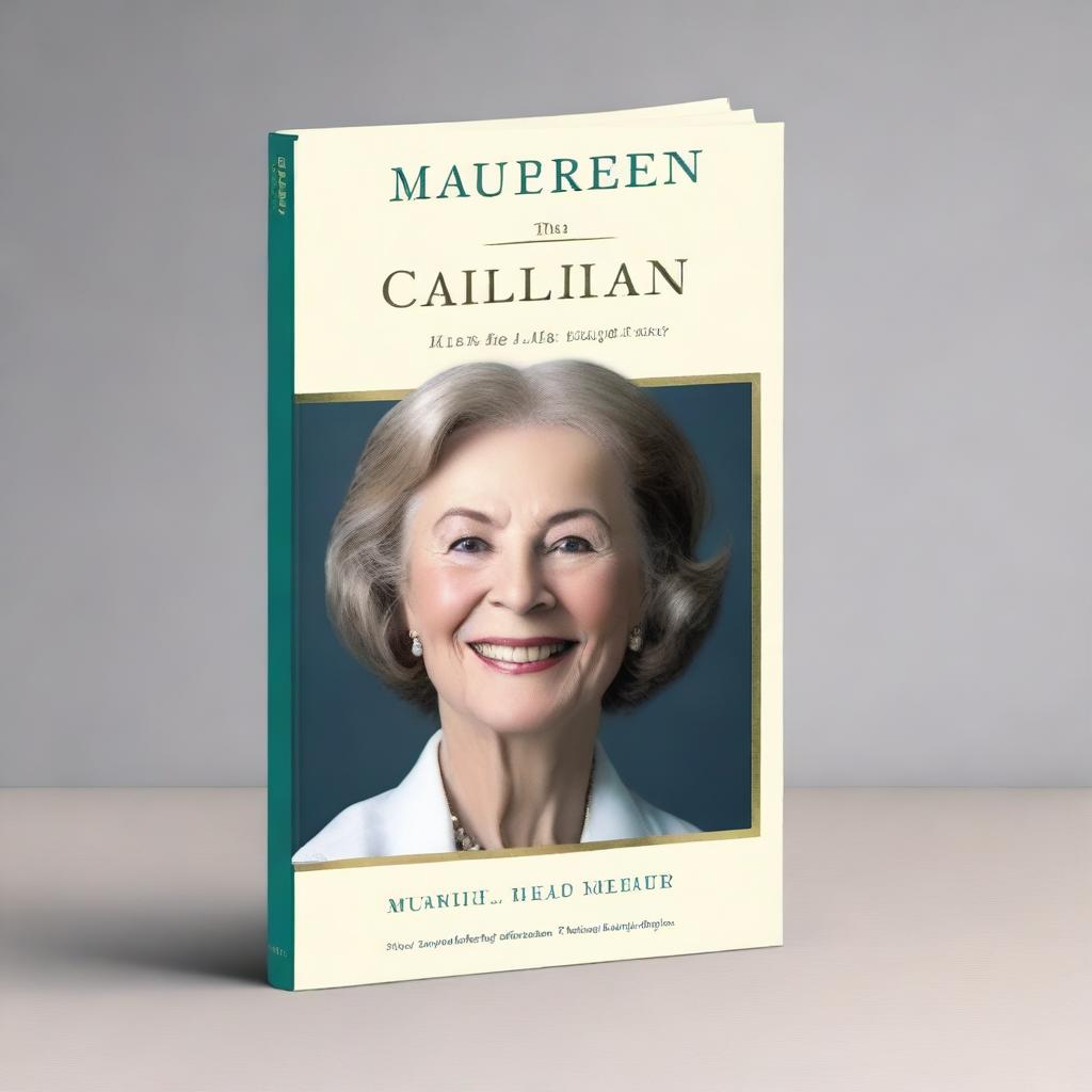 Create a book cover mockup for a biography titled 'Maureen Callahan: Her Life and Legacy'