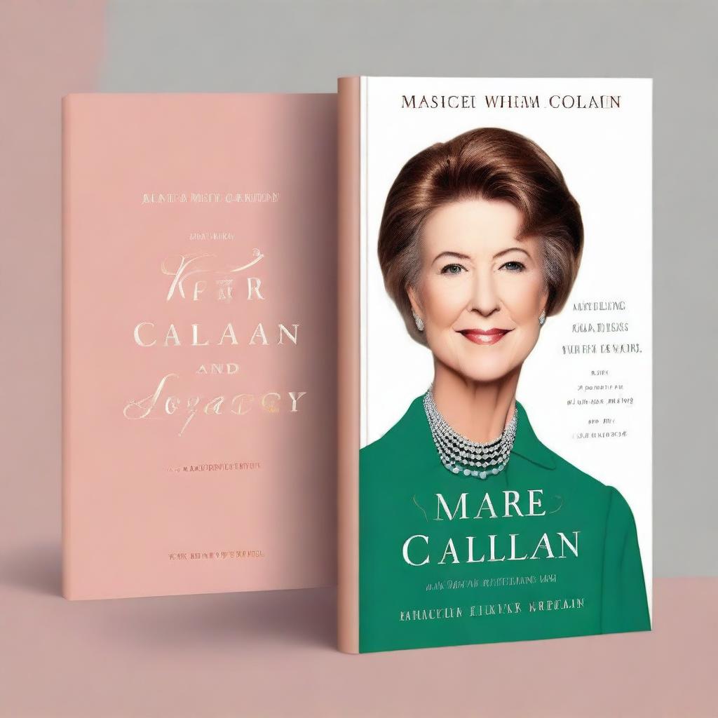 Create a captivating and attractive book cover mockup for a biography titled 'Maureen Callahan: Her Life and Legacy'