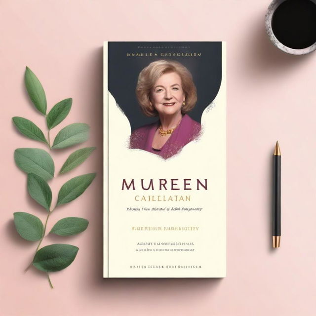 Create a captivating and attractive book cover mockup featuring Maureen Callahan