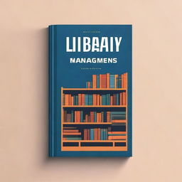 A captivating book cover for a library management guide