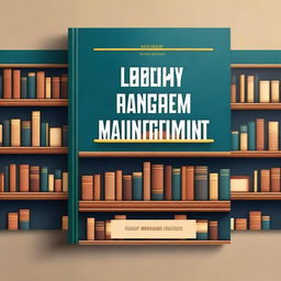 A captivating book cover for a library management guide