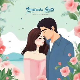 A book cover design for a romance novel titled 'Mencari Cinta Sejati: Kesalahan dalam Memilih Pasangan'