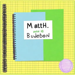 Create a cover page for a math notebook