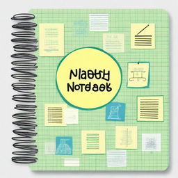 Create a cover page for a math notebook