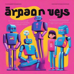 A colorful and engaging book cover titled 'Types of AI for Teens' by Aditya Mahajan