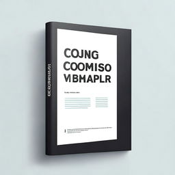 Create a book cover for a programming book