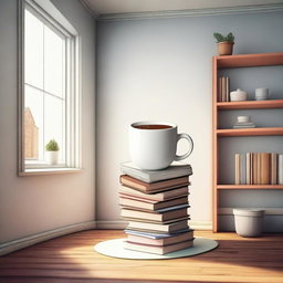 An image featuring a giant object in a normal-sized environment