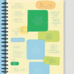 Design a cover page for a math notebook that is clear and engaging