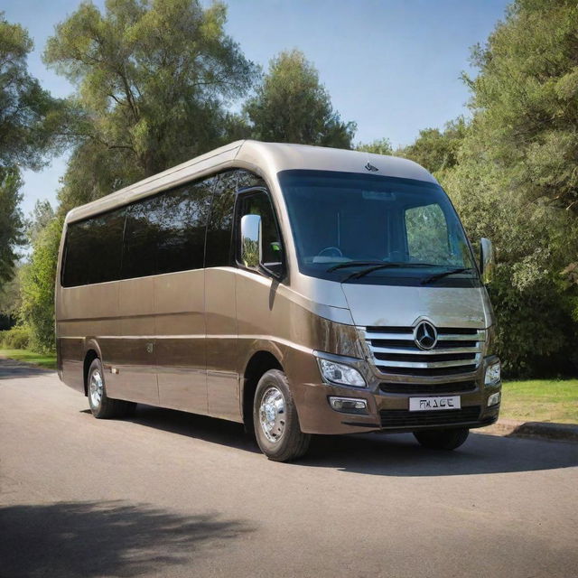 A Morelo Palace 90 G vehicle, shining in the sun with a hint of luxury and sophistication