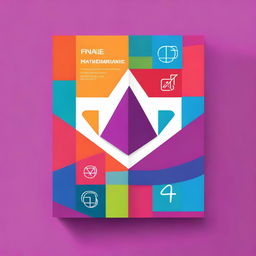 Create a vibrant and engaging book cover for a mathematics textbook