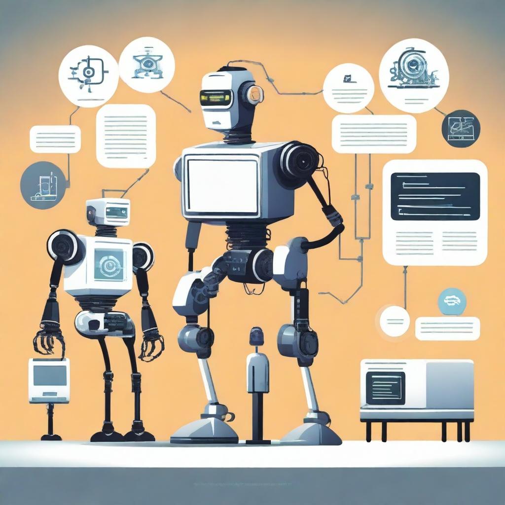 Create an illustration for a chapter titled 'Introduction to loRT' in a book about the Internet of Robotics Things