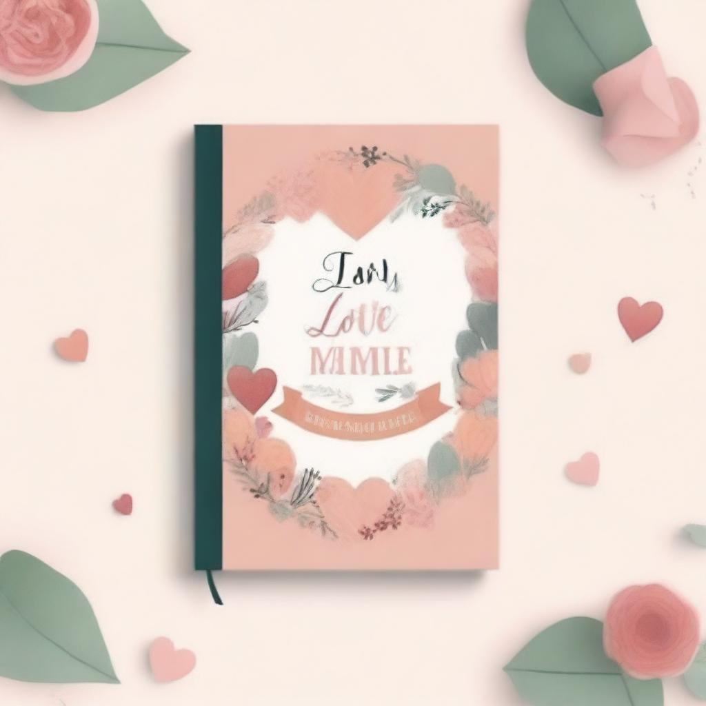 A heartwarming and inviting cover image for a love journal dedicated to families