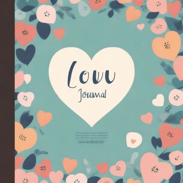 A heartwarming and inviting cover image for a love journal dedicated to families