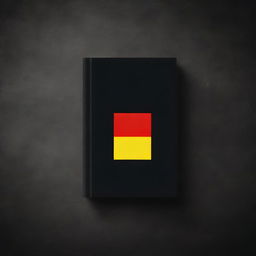 A black book cover featuring the German flag