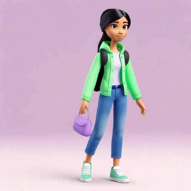 Create a full-body doll in Disney-Pixar style