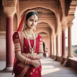 A young girl being matched for an arranged marriage in a traditional setting