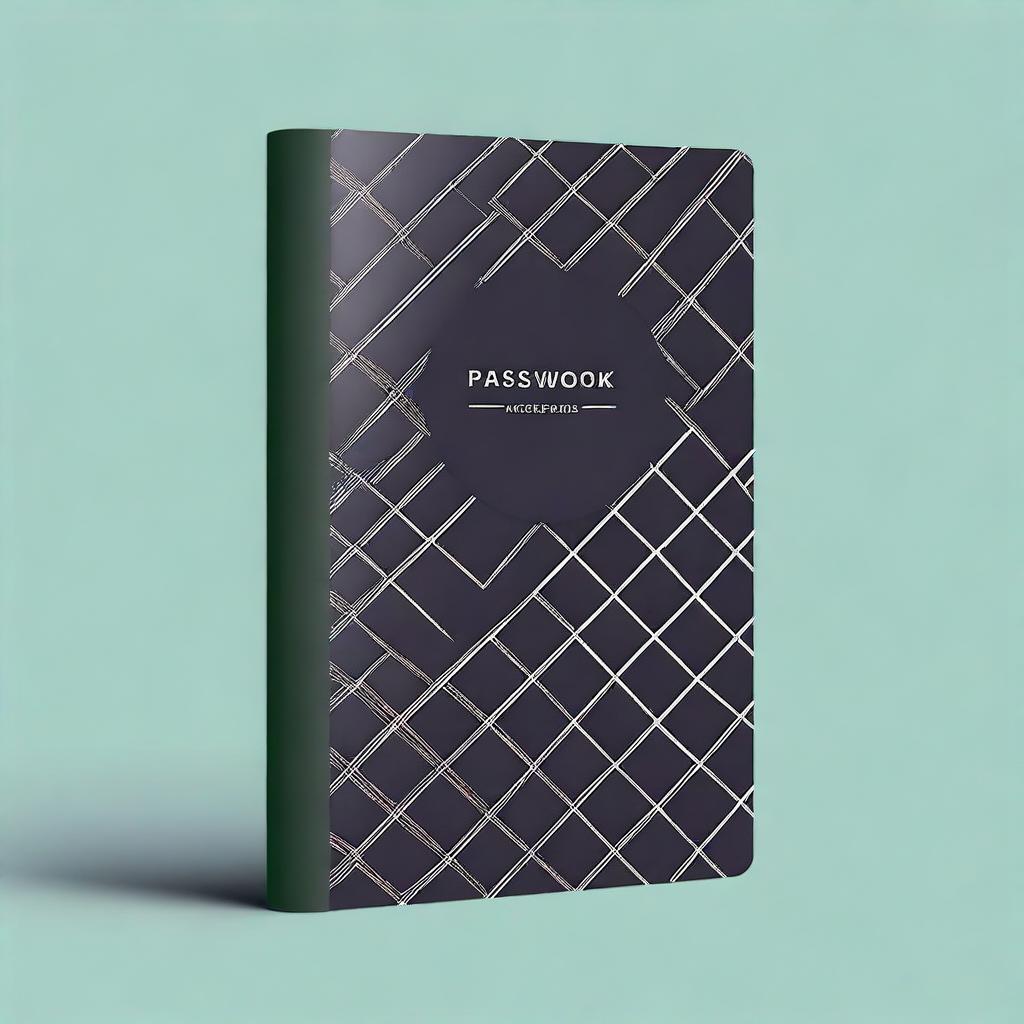 A stylish and modern cover for a password logbook