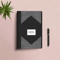 A stylish and modern cover for a password logbook