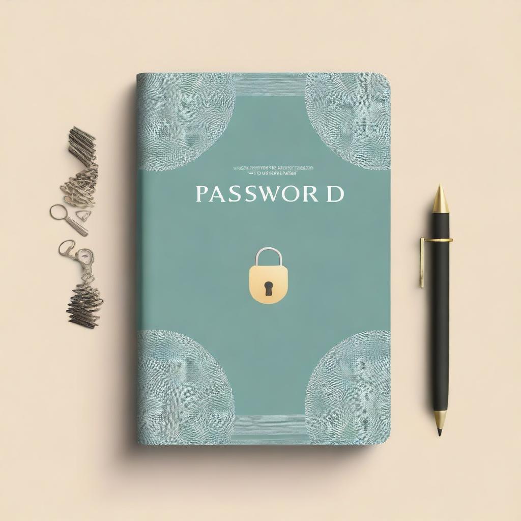 A stylish and professional cover for a password logbook