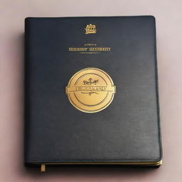 The cover of a delivery logbook with a sleek and professional design