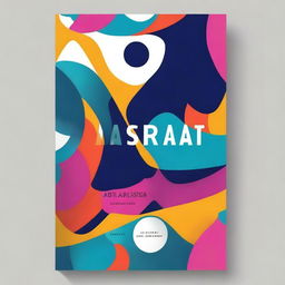 Design a book cover titled 'ABSTRAT' in an abstract art style