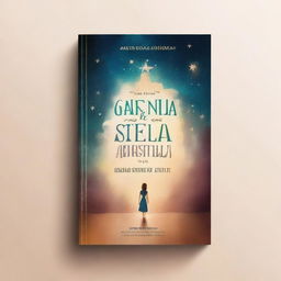 Create a romantic book cover with the title 'Cuando caiga la estrella' by Ariadna López