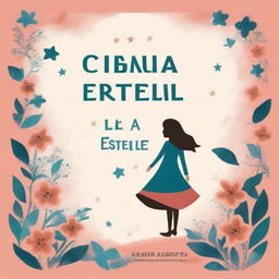 Create a romantic book cover with the title 'Cuando caiga la estrella' by Ariadna López