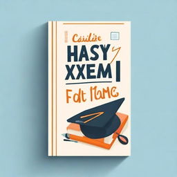 Design a book cover for a guide on how to pass exams