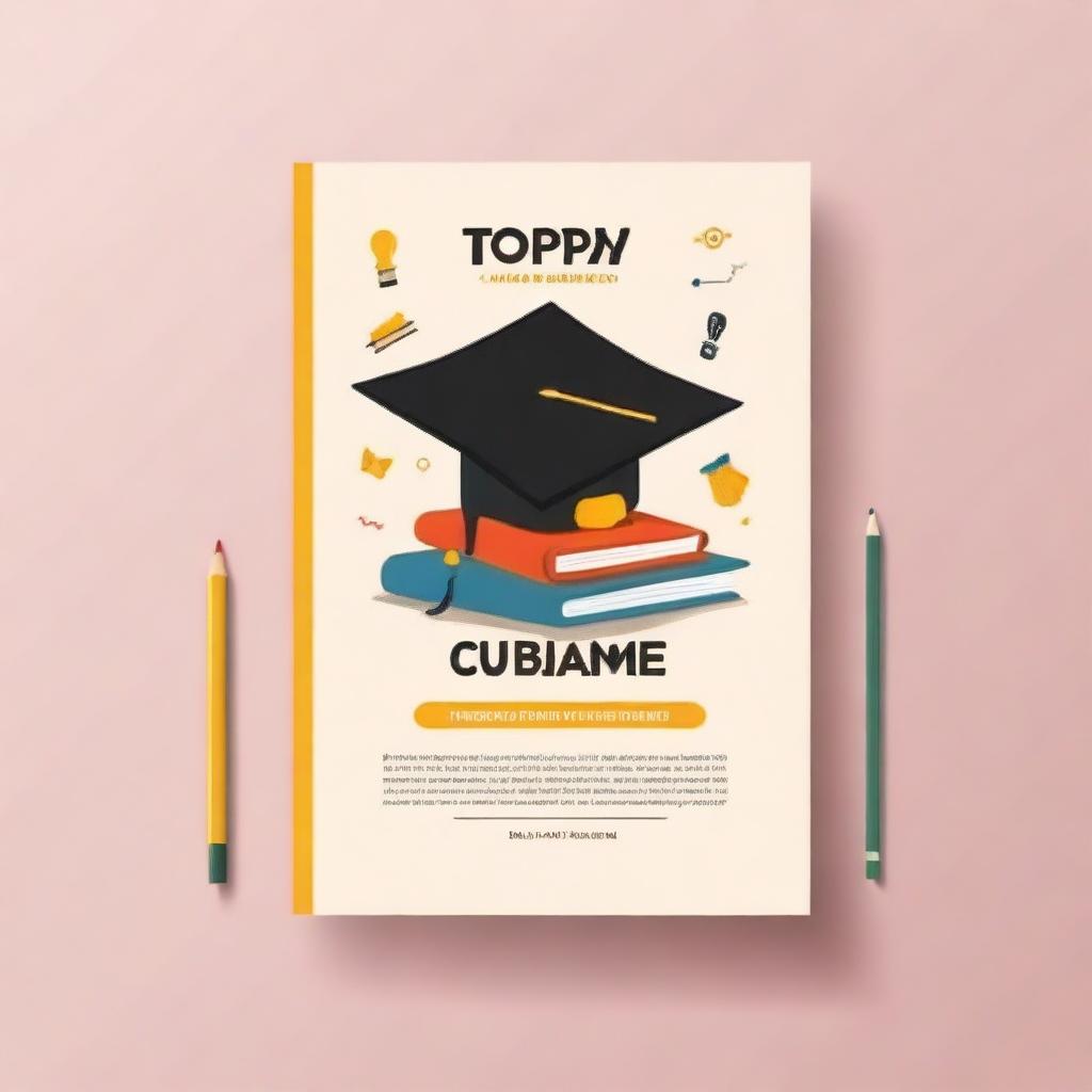 Design a book cover for a guide on how to pass exams