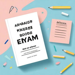 Design a book cover for a guide on how to pass exams