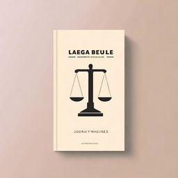 Design a simple book cover for a legal guide