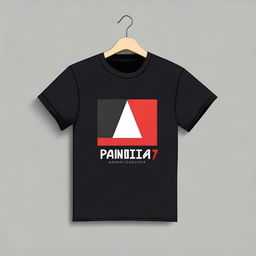 A black shirt with the Indonesian flag and the words 'Panitia 17 Agustus' written on it