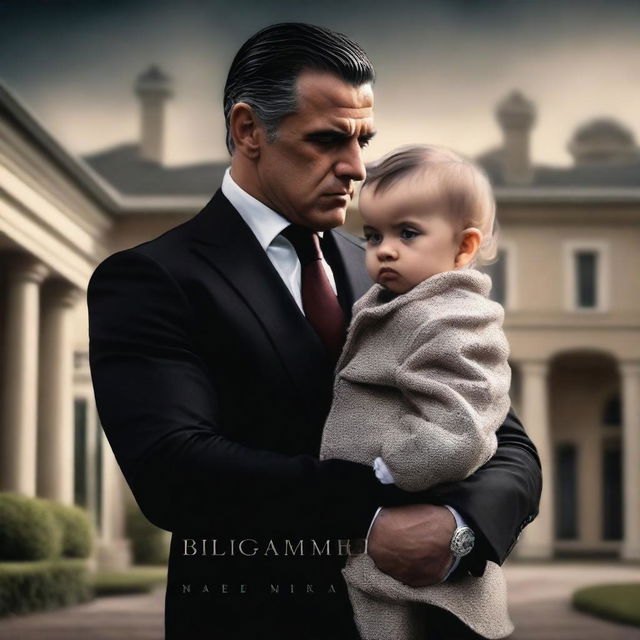 A dramatic novel cover titled 'Mafia Billionaire’s Unexpected Baby'