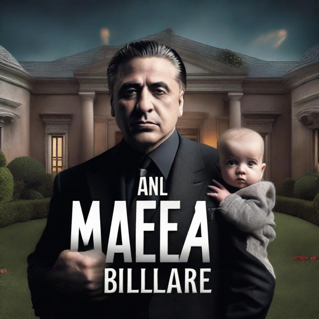 A dramatic novel cover titled 'Mafia Billionaire’s Unexpected Baby'