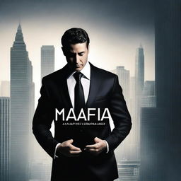 Create a book cover for the novel titled 'Mafia Billionaire’s Unexpected Baby'