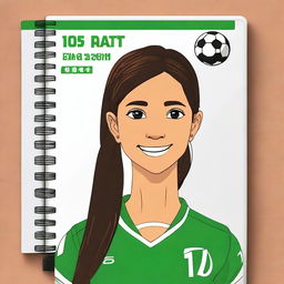 A creatively designed diary for a 14-year-old girl who is a soccer player