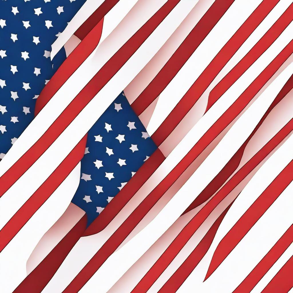 Create a very simple background using the colors of the USA flag