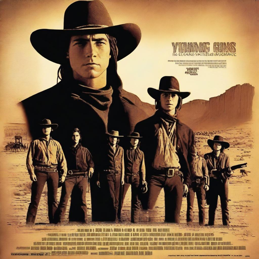 A movie poster for a film titled 'Young Guns'